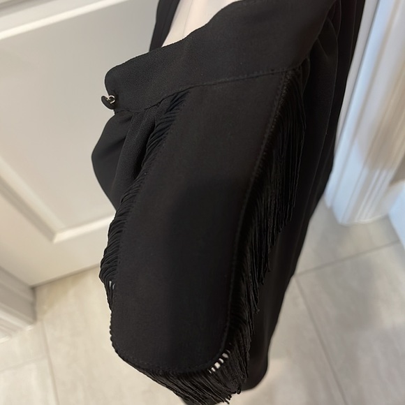 BCBG Generation Black Sheer Blouse, Size Medium - Picture 4 of 5